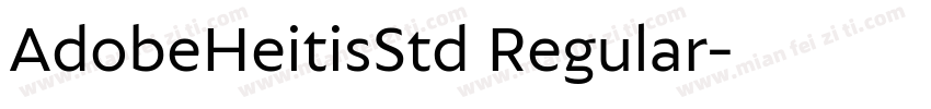 AdobeHeitisStd Regular字体转换